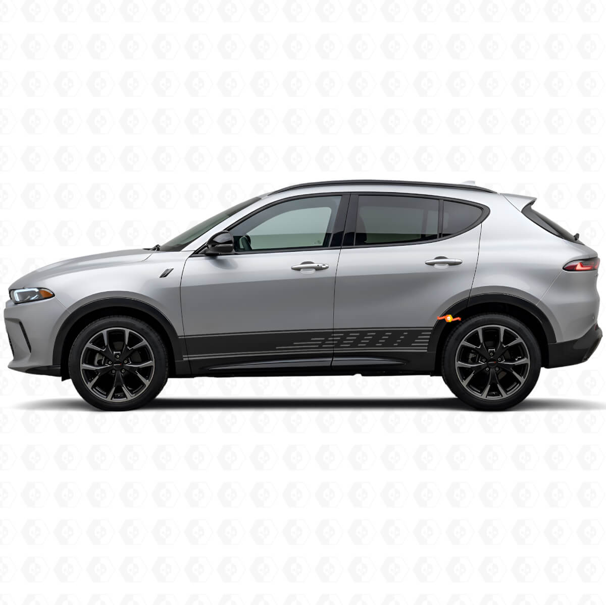 Die-Cut Stripe Rocker Panel Vinyl Sticker Decal for Dodge Hornet 2023+