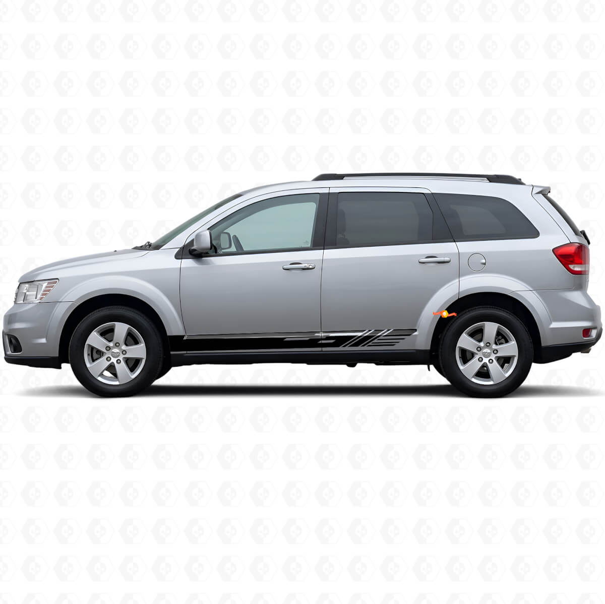 Autocollant en vinyle bandes décorées pour panneau latéral de bas de caisse pour Dodge Journey 2009-2020