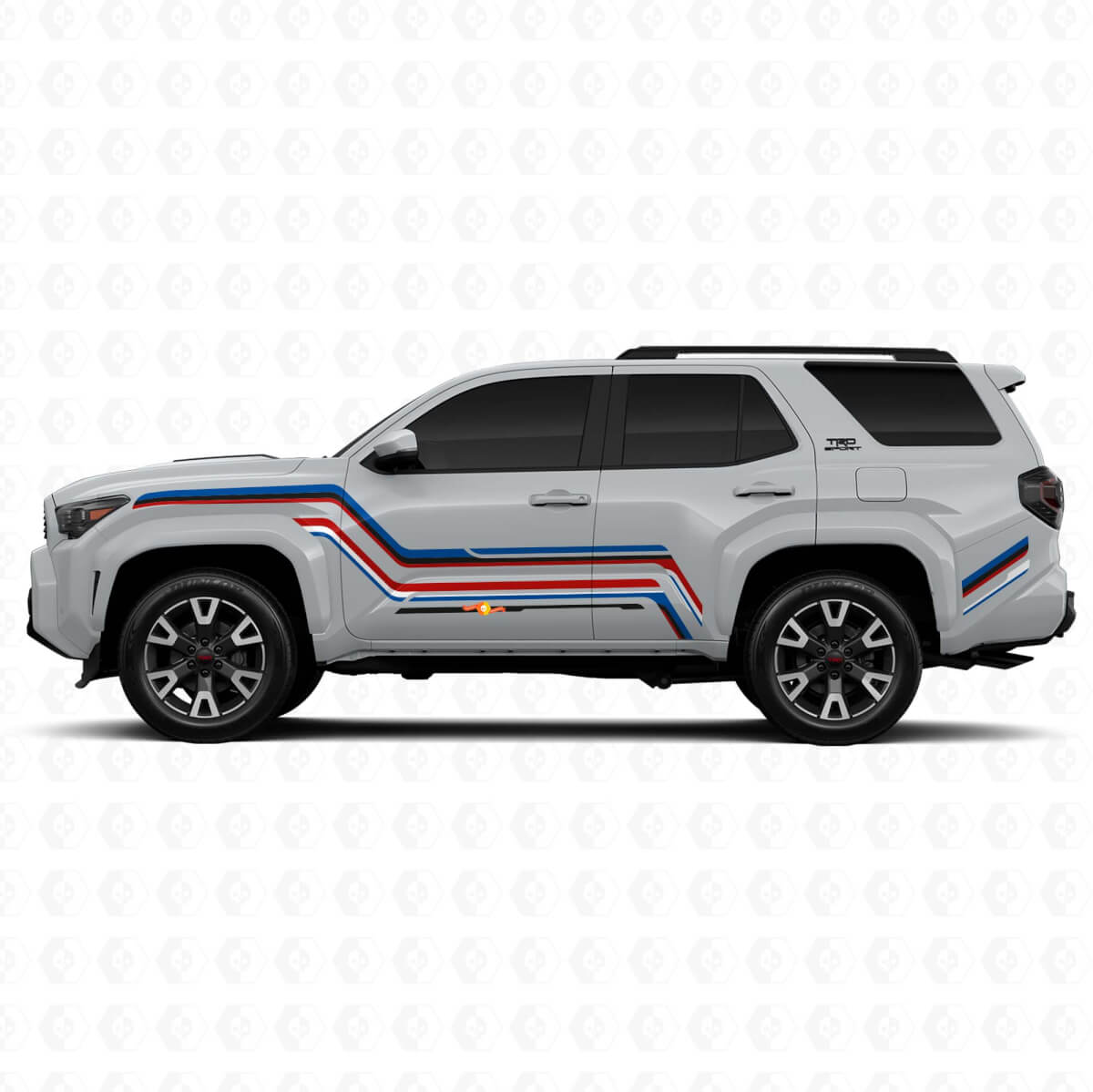 Sticker Decal Vinyl Side Stripes Graphic Curved For Toyota 4Runner