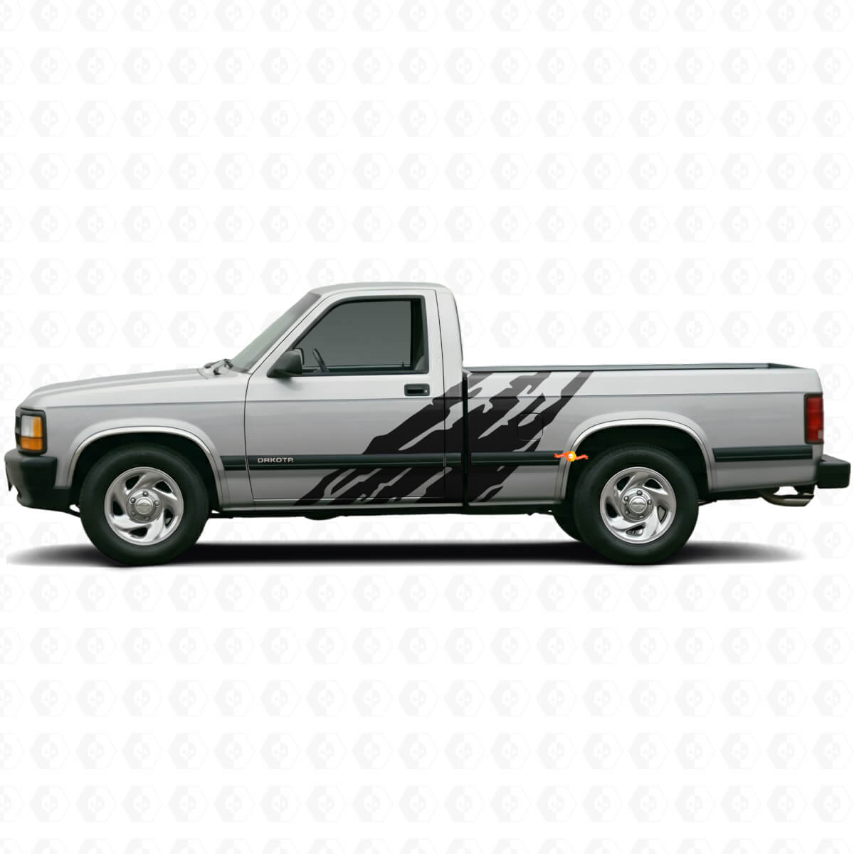 Mud Splash Graphic Door Side Vinyl Decal for Dodge Dakota 1987-1996