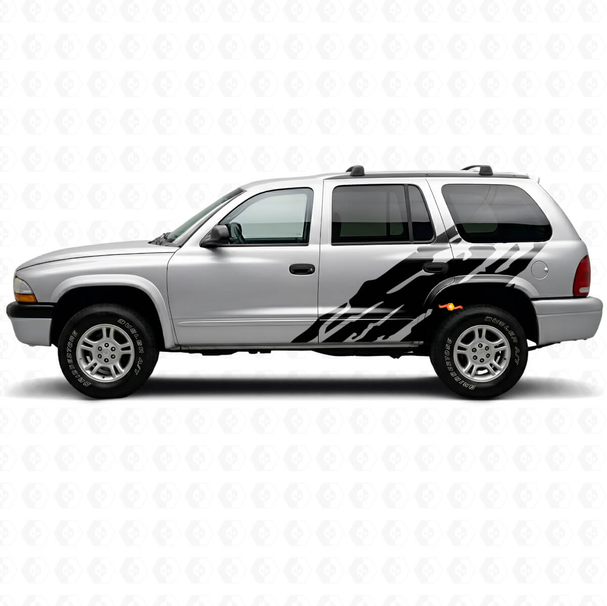 Mud Splash Graphic Door Side Vinyl Decal for Dodge Durango 1998-2003