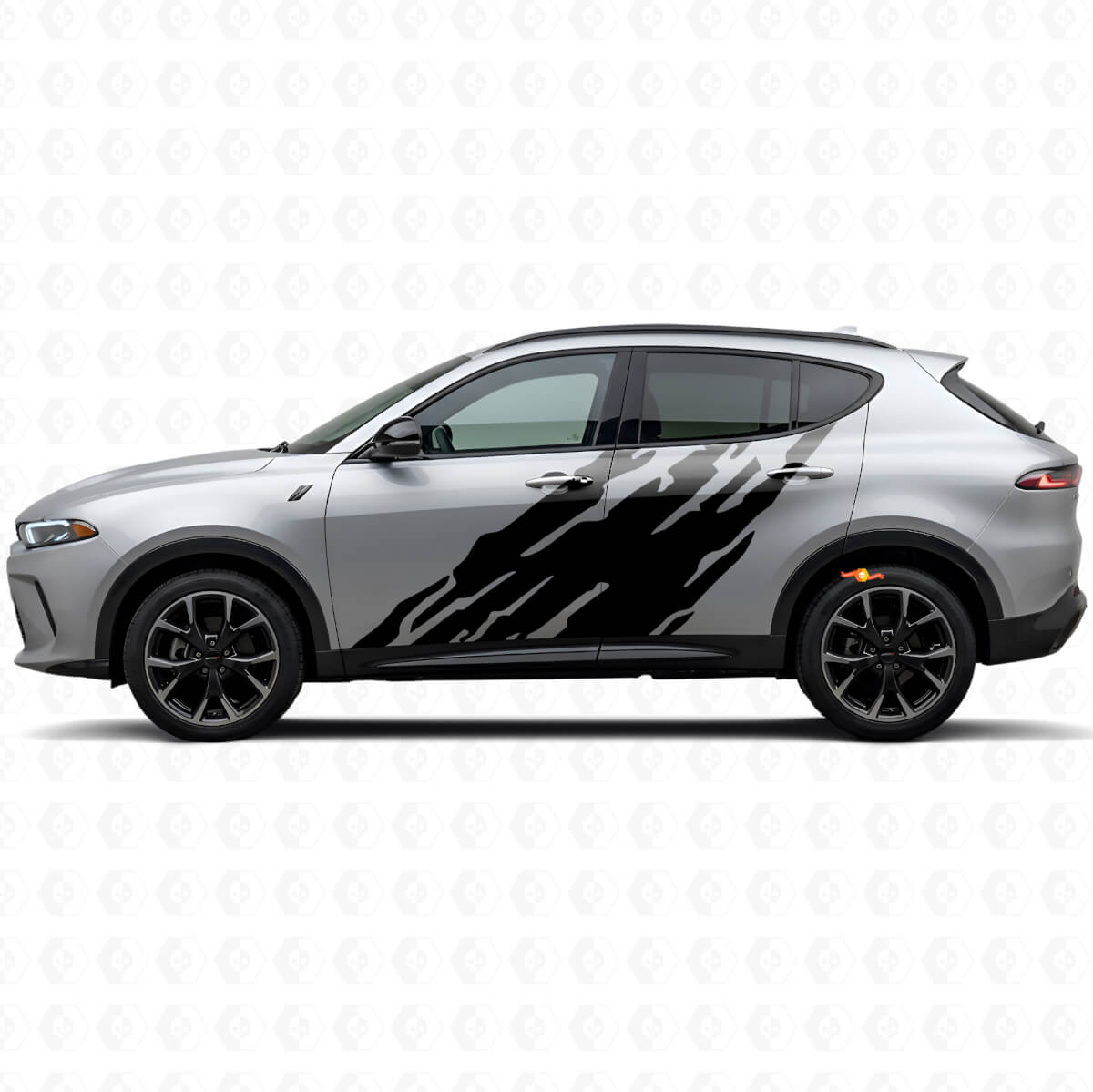 Mud Splash Graphic Doors Vinyl Decal for Dodge Hornet 2023+