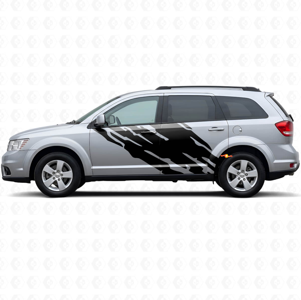 Mud Splash Graphic Doors Vinyl Decal for Dodge Journey 2009-2020