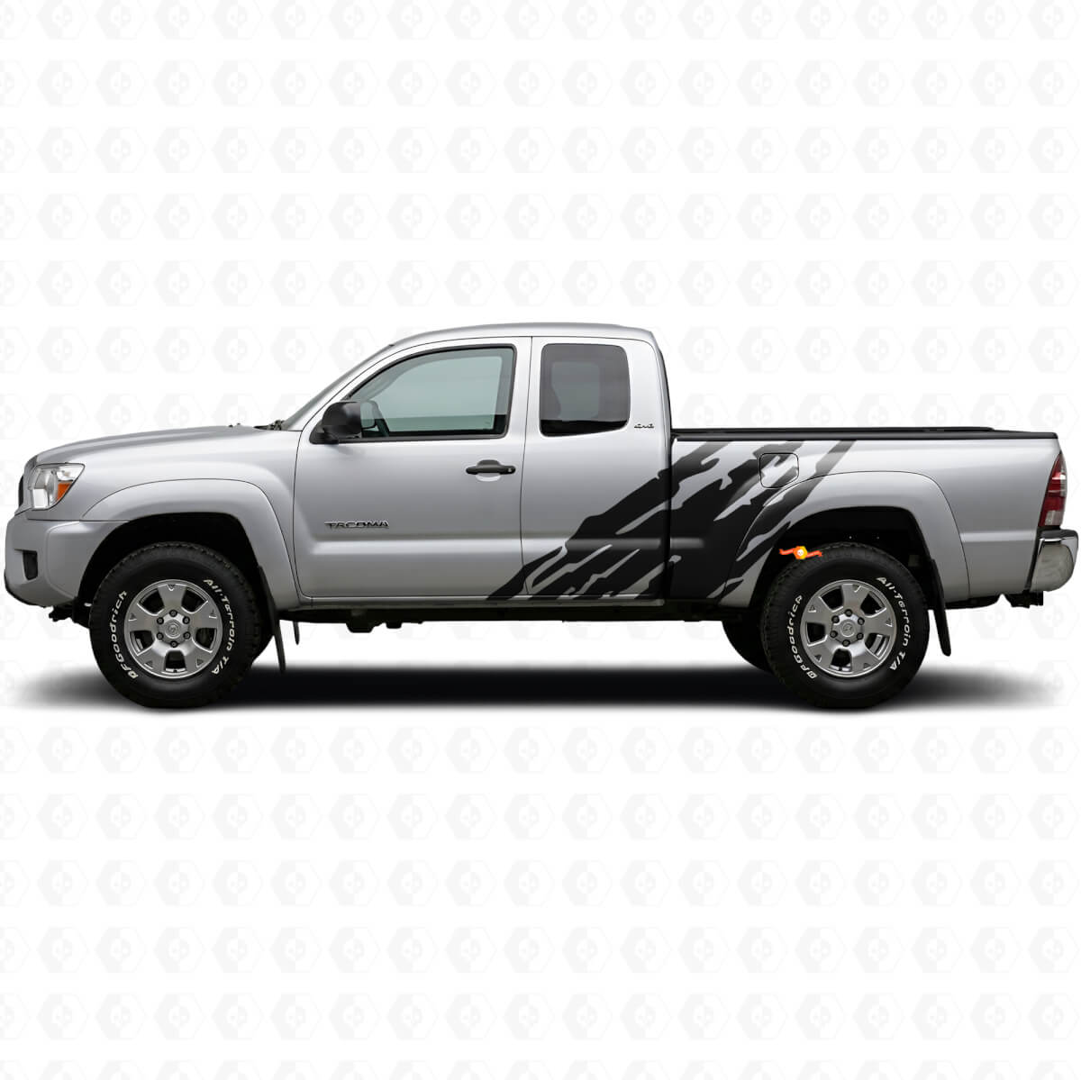 Mud Splash Graphic Side Vinyl Decal for Toyota Tacoma 2004-2015