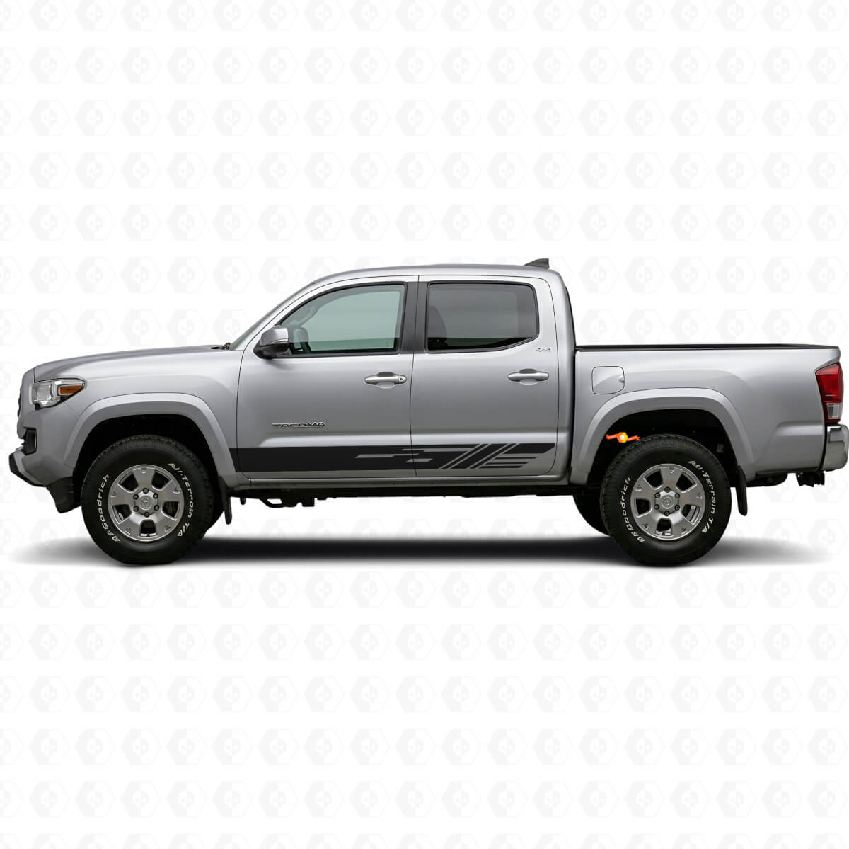 Décoré Rayures Autocollant Vinyle de Bas de Caisse pour Toyota Tacoma 2015-2023