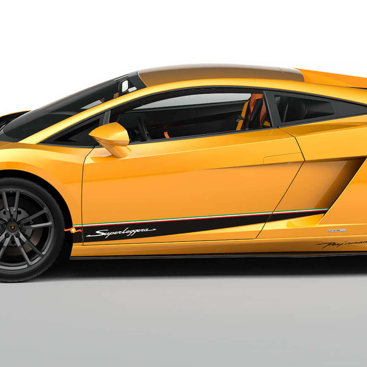 Kit di Adesivi Laterali a Strisce Stile Italiano per Lamborghini Gallardo LP570-4