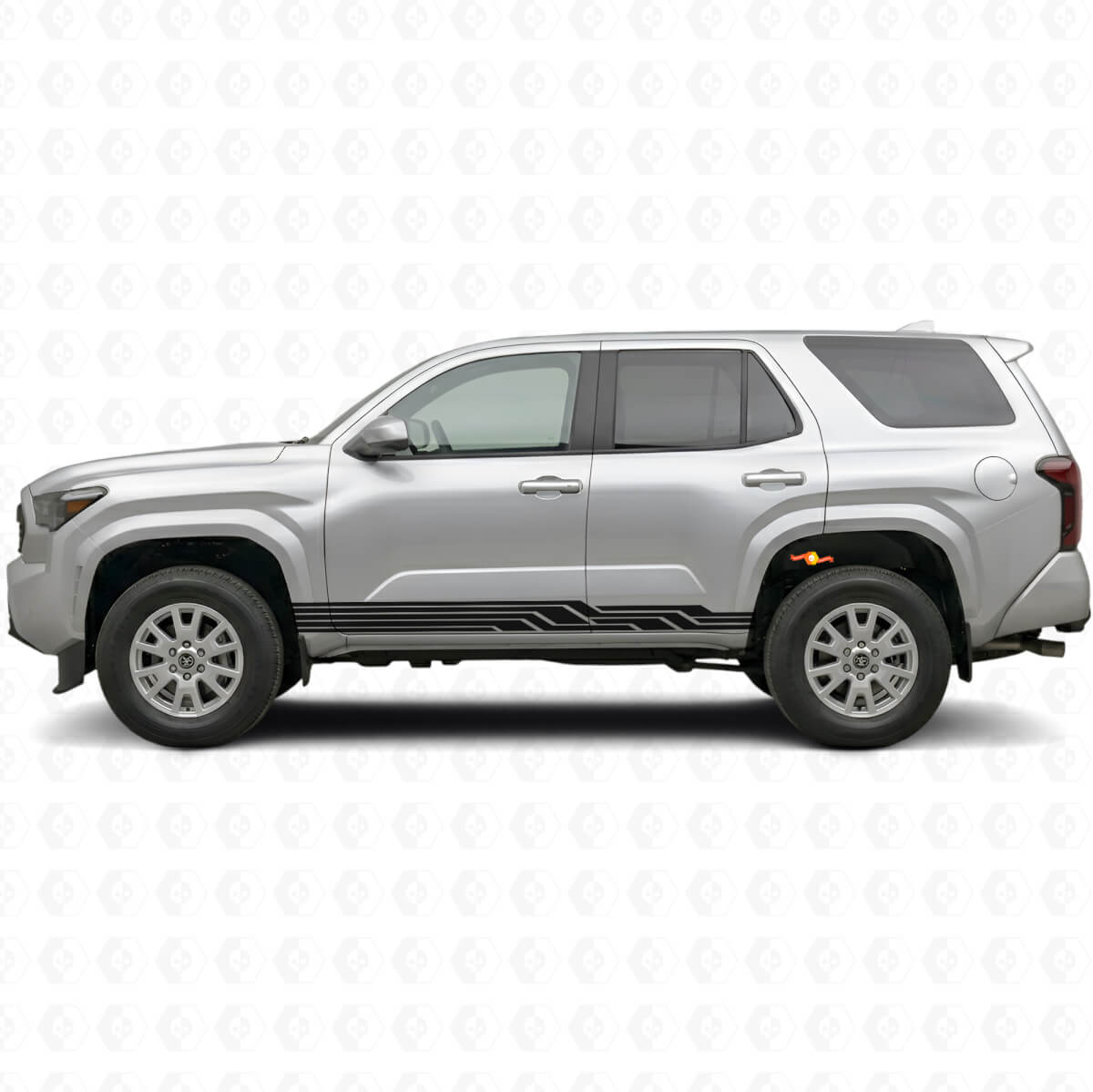 Graphite Stripes Rocker Panel Vinyl Decal for Toyota 4Runner 2024+