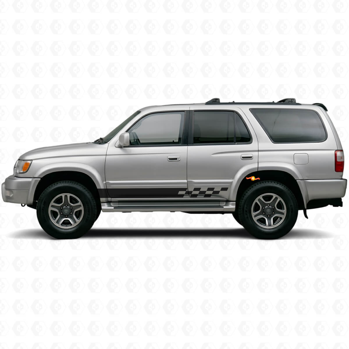 Autocross Stripes Rocker Panel Vinyl Decal for Toyota 4Runner 1995-2002
