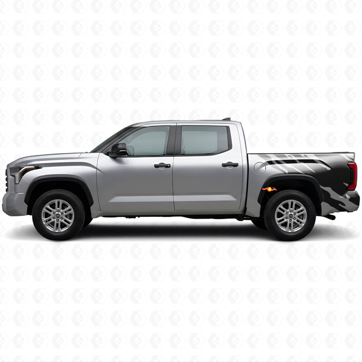 Mud Splash Graphic Rear Side Vinyl Decal for Toyota Tundra 2022+