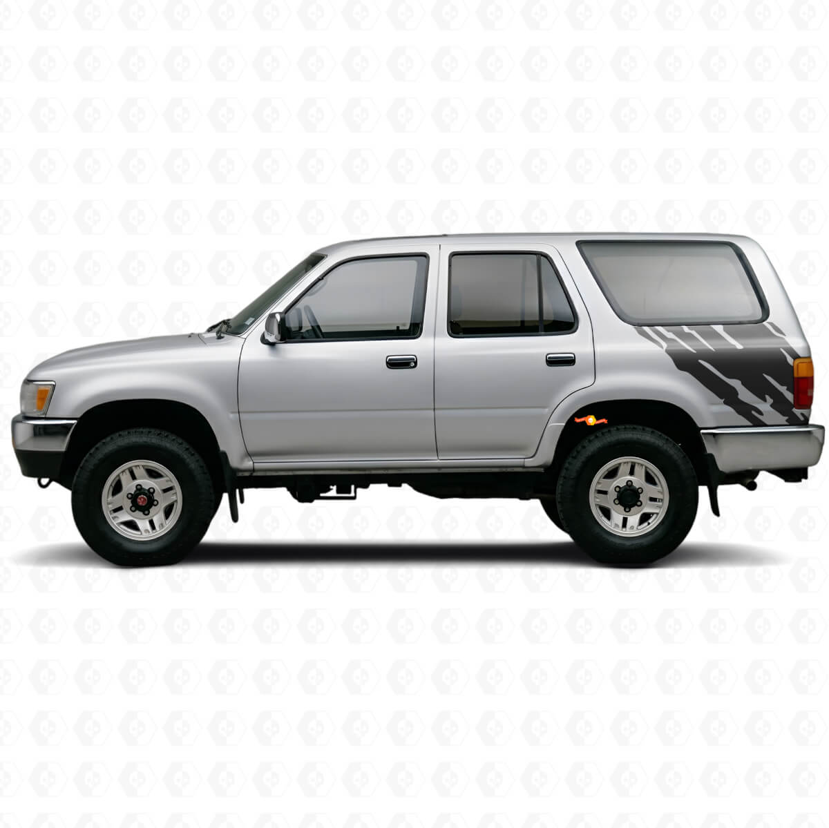 Mud Splash Graphic Rear Side Vinyl Decal for Toyota 4Runner 1989-1995