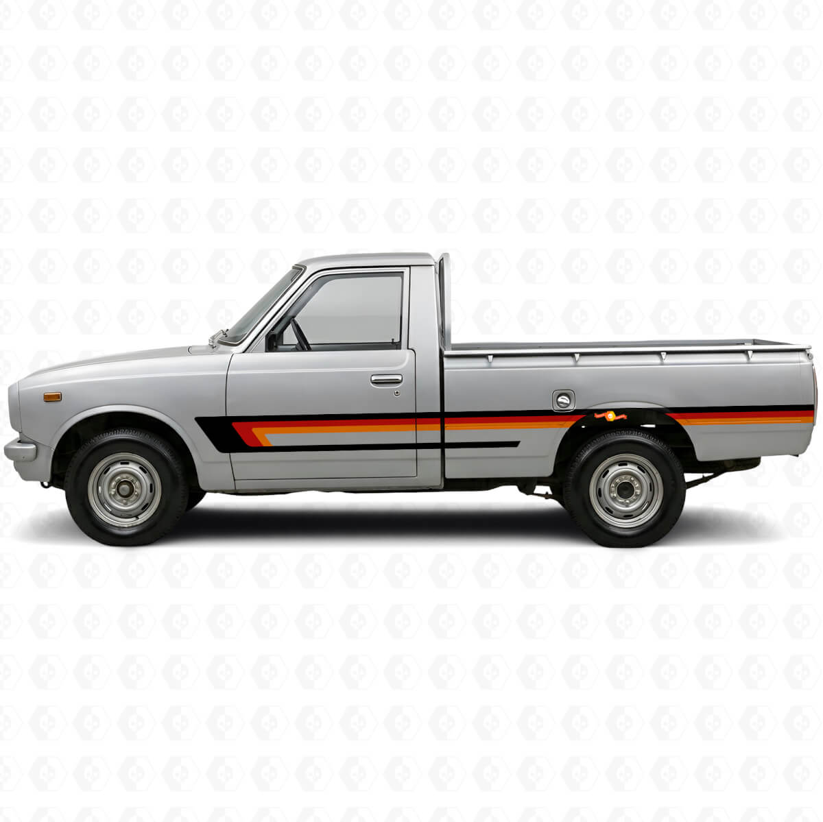 Triple Stripes Door Side Vinyl Decal for Toyota Hilux 1968-1972
