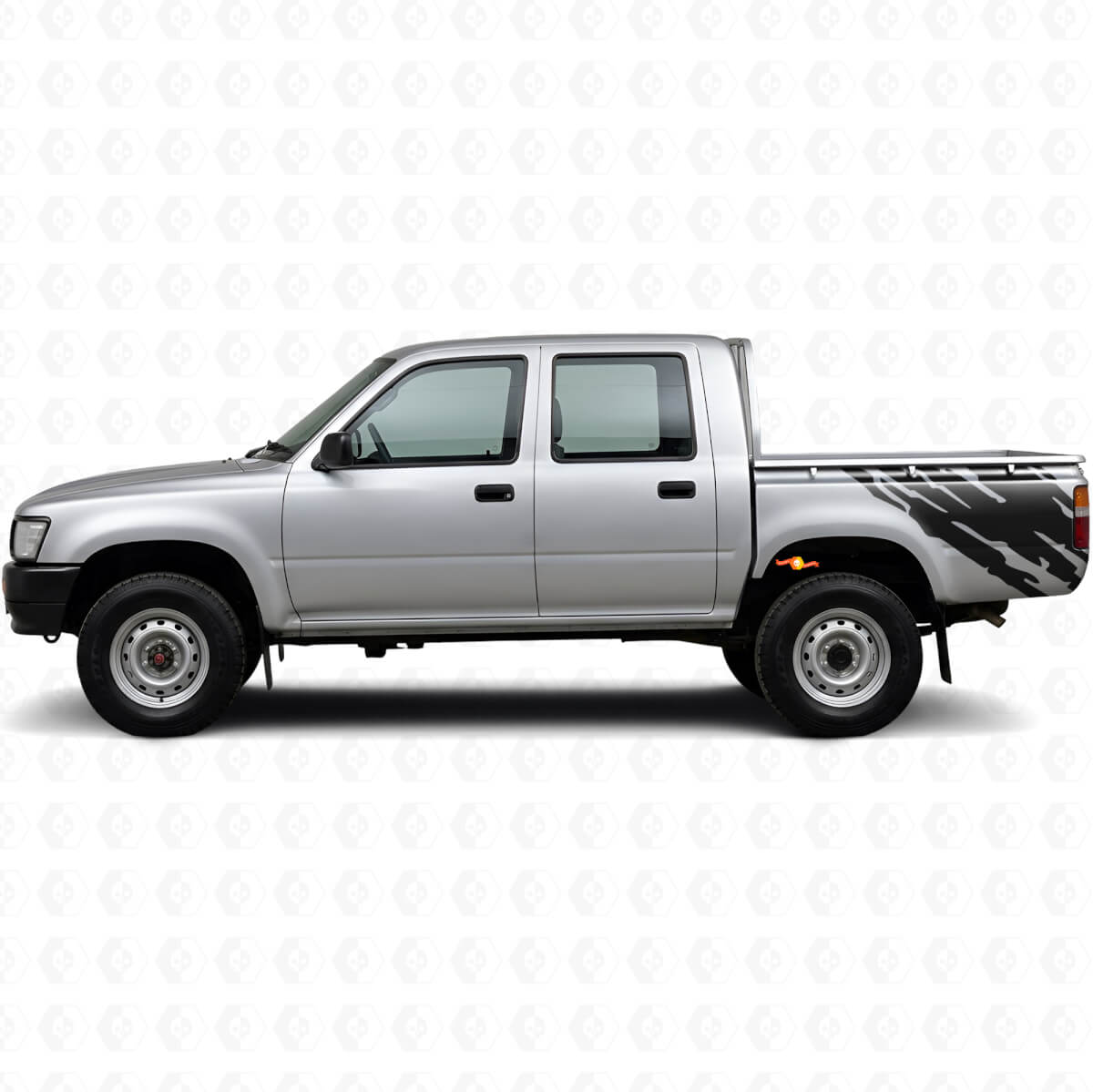 Muddy Splash Graphic Rear Side Vinyl Decal for Toyota Hilux 1988-1997