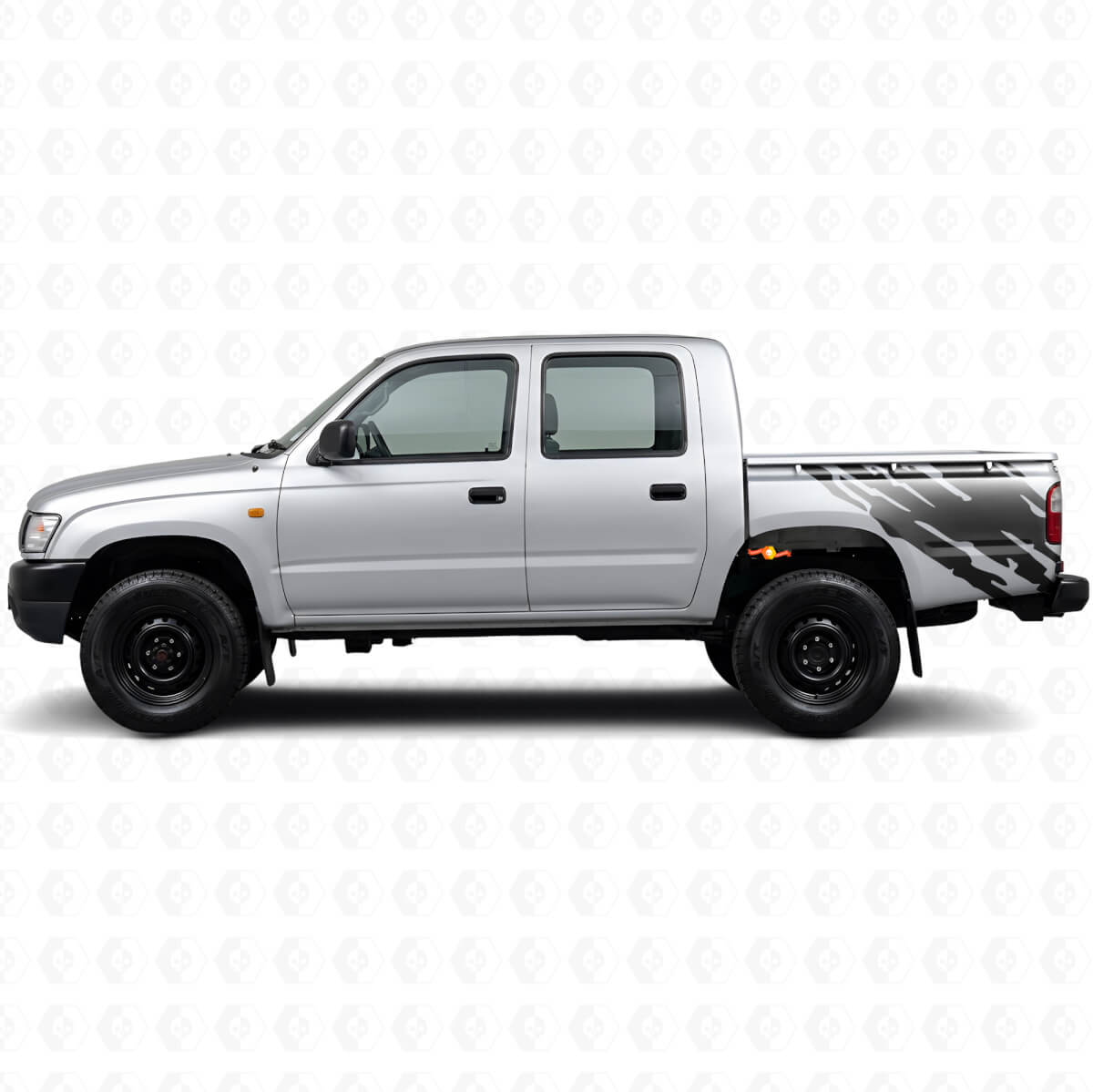 Mud Splash Graphic Rear Side Vinyl Decal for Toyota Hilux 1997-2004