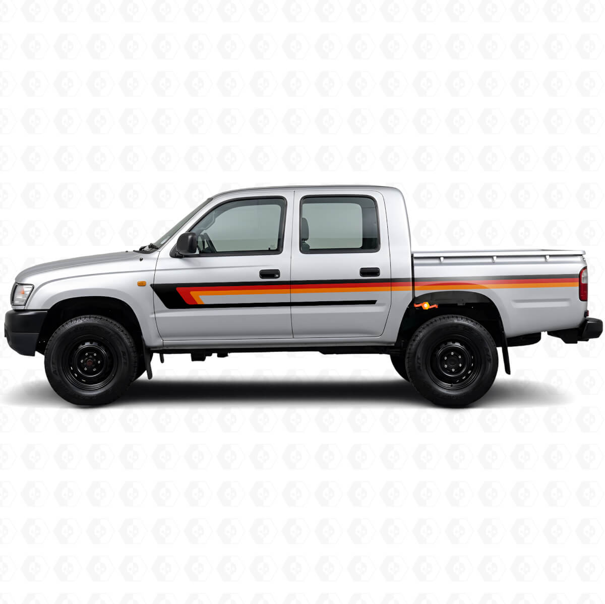 Decal Vinyl à Rayures Triples pour Porte de Toyota Hilux 1997-2004