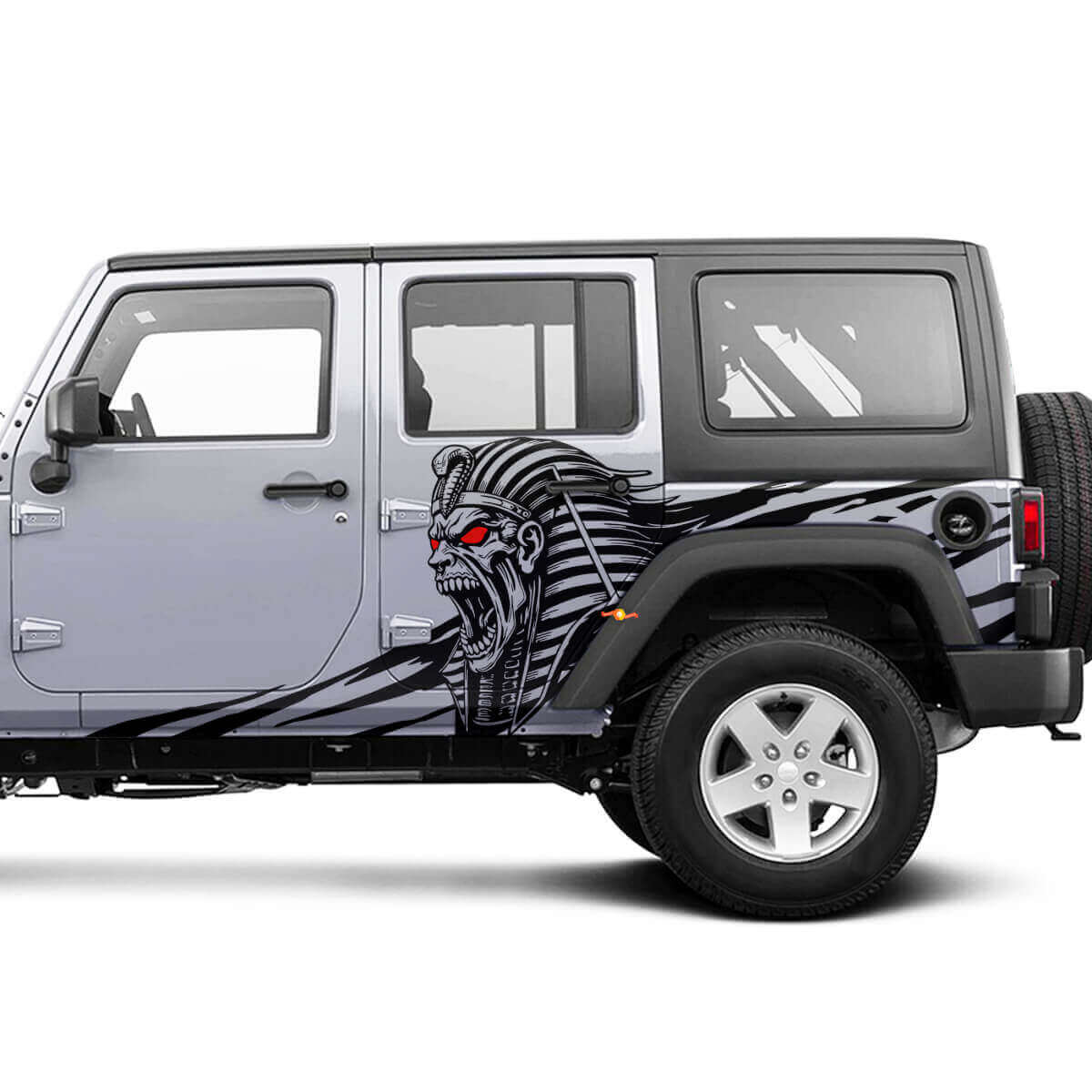Angry Pharaoh Side Vinyl Decal Kit for Jeep Wrangler Unlimited