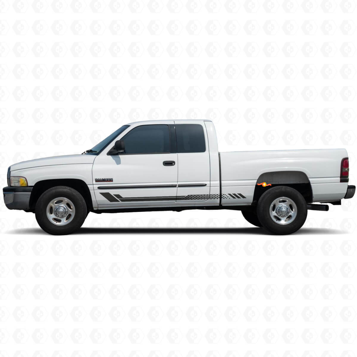Honeycomb Stripes Side Vinyl Decal for Dodge Ram 1500 1994-2001