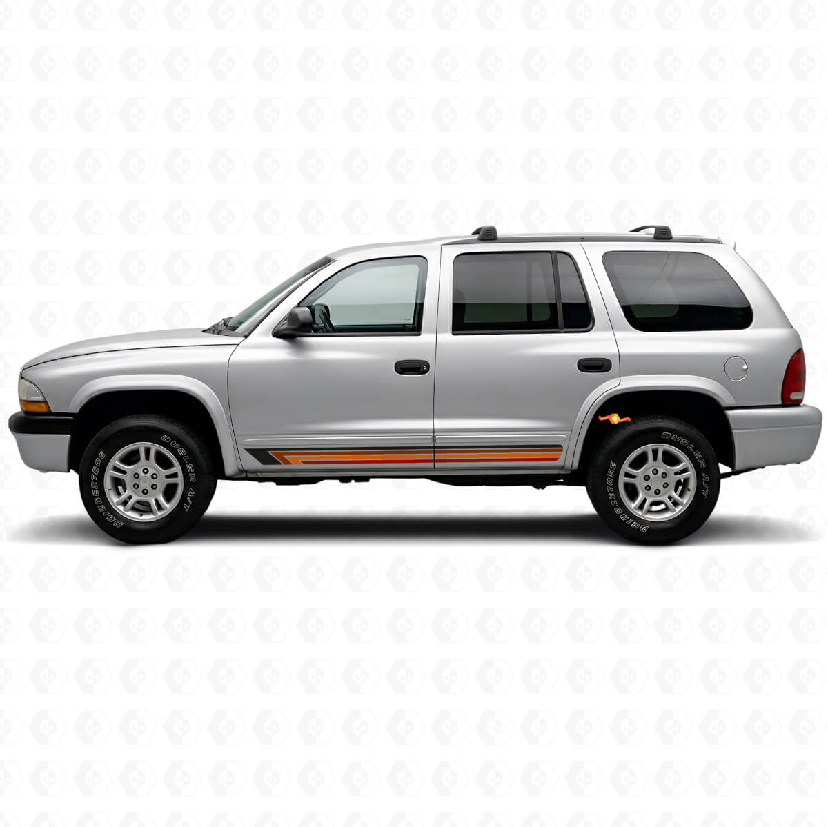 Vintage Straight Stripes Side Vinyl Decal for Durango 1998-2003