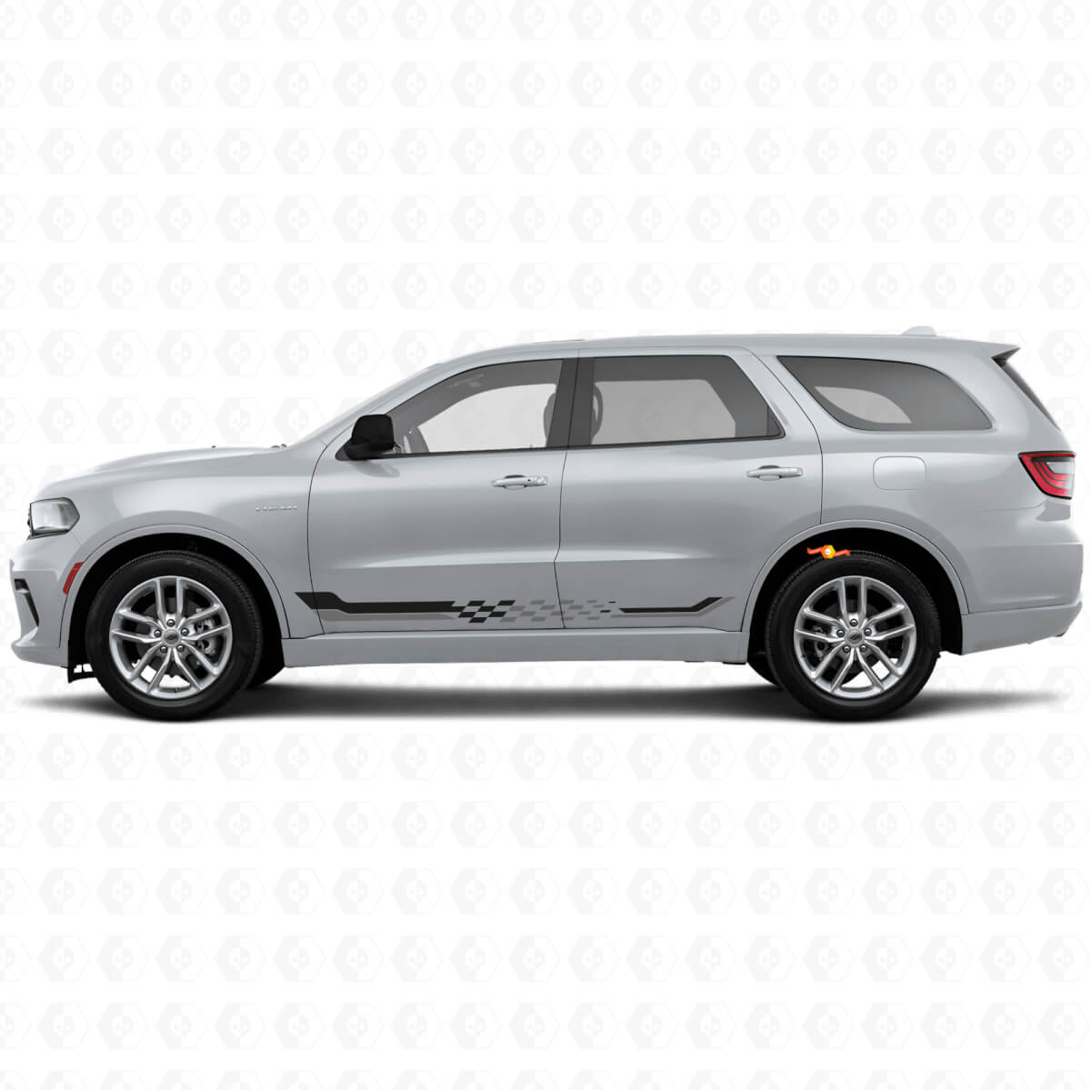 Autocross Flag Side Stripes Vinyl Decal for Dodge Durango 2011+