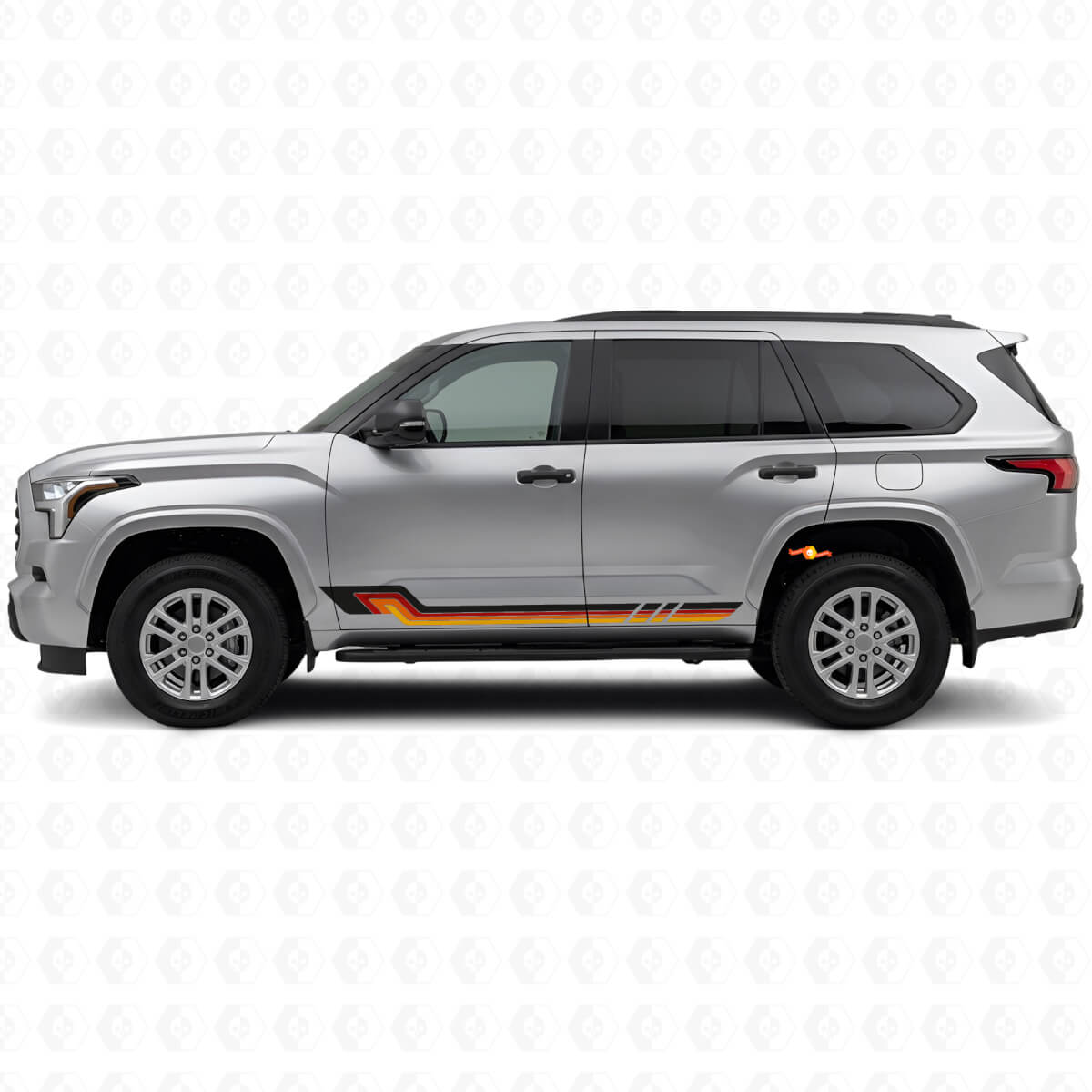 Vintage Style Side Stripes Vinyl Decal for Toyota Sequoia 2022+