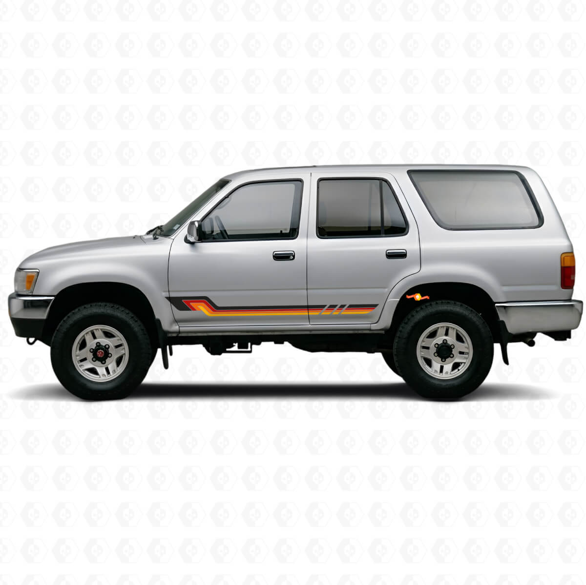 Vintage Style Side Stripes Vinyl Decal for Toyota 4Runner 1989-1995