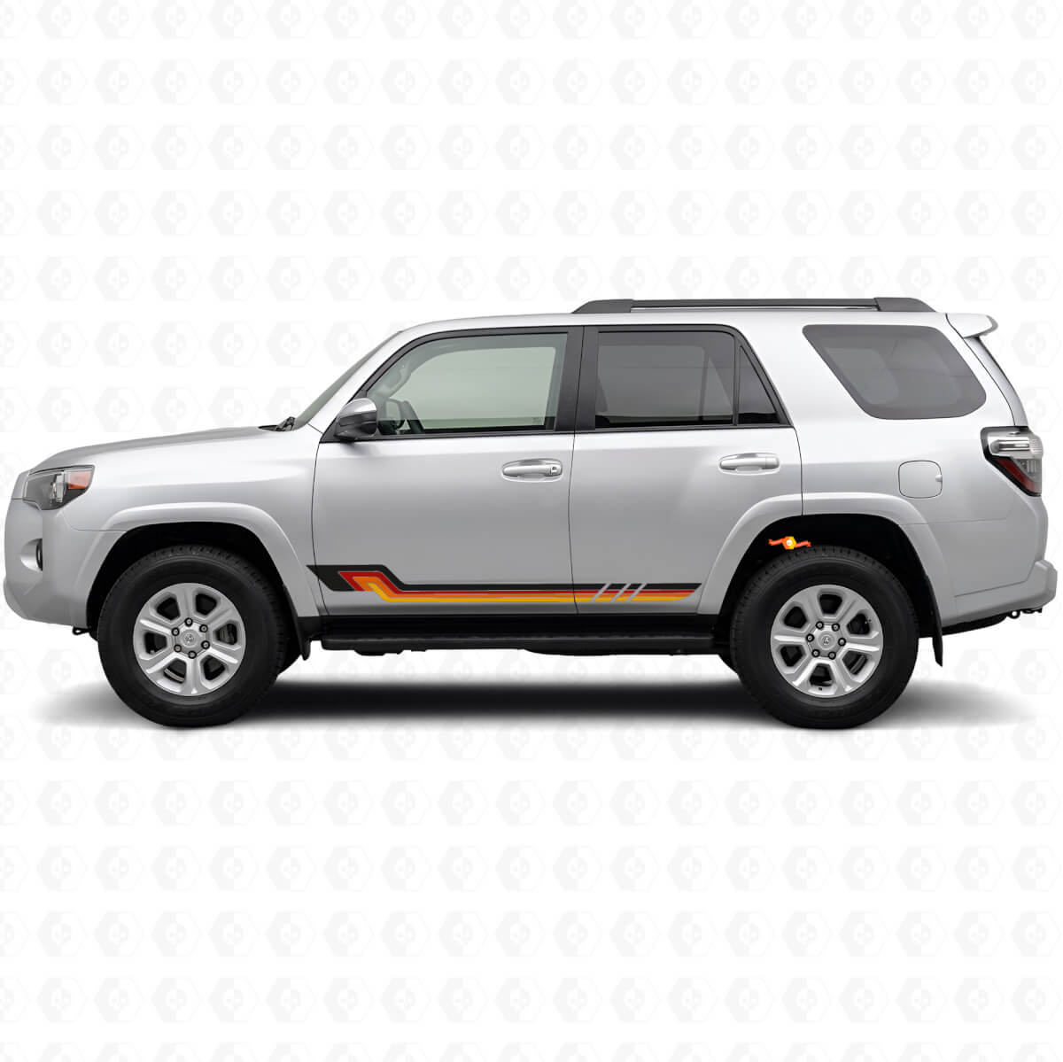 Vintage Style Side Stripes Vinyl Decal for Toyota 4Runner 2009-2024