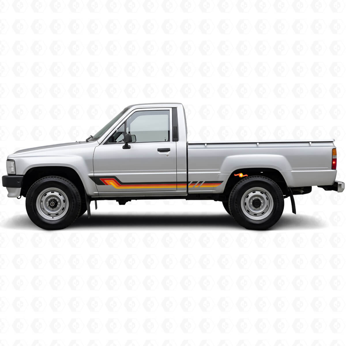 Vintage Style Side Stripes Vinyl Decal for Toyota Hilux 1983-1988