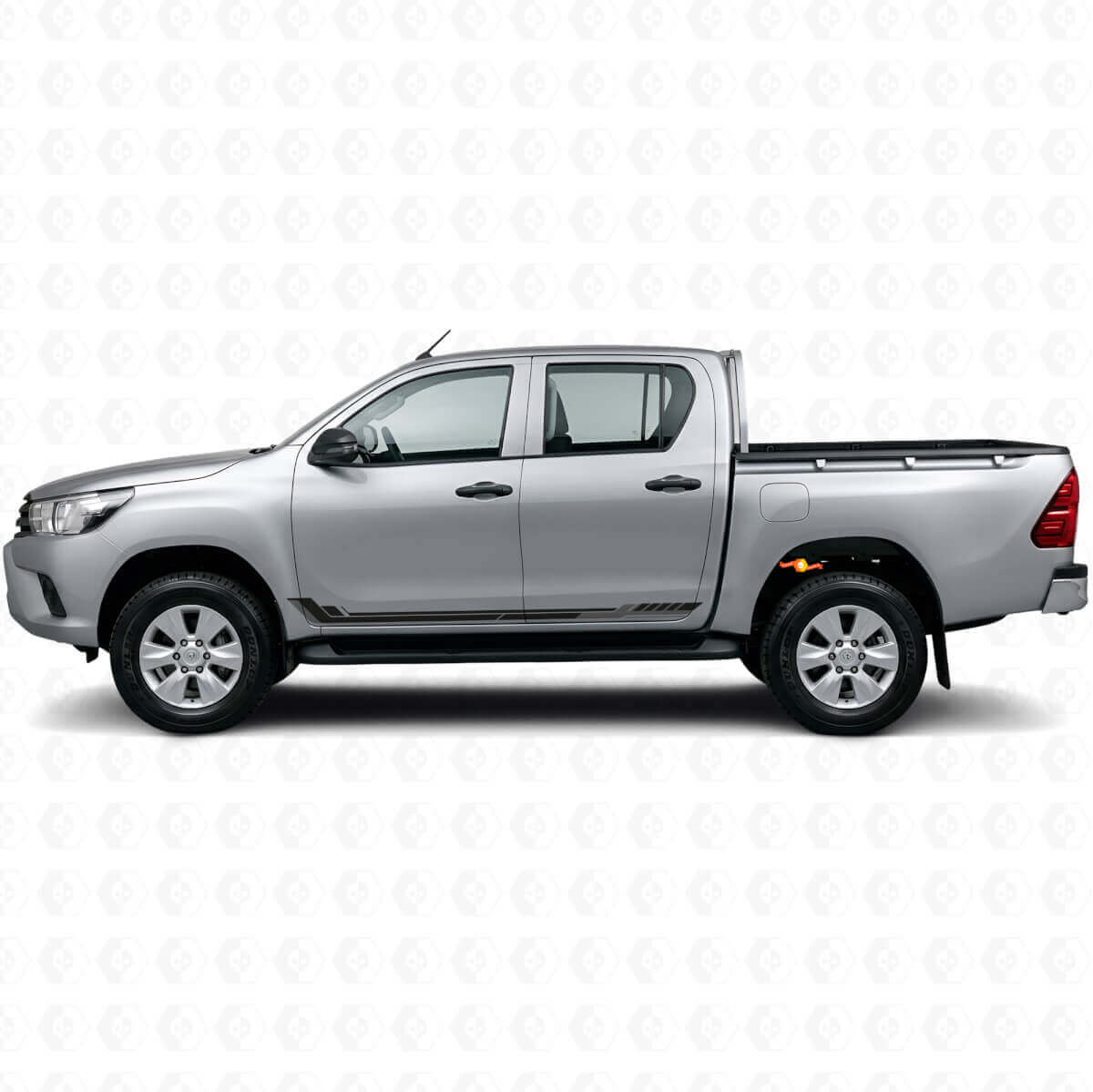 Racing Style Side Stripes Vinyl Decal for Toyota Hilux 2015+