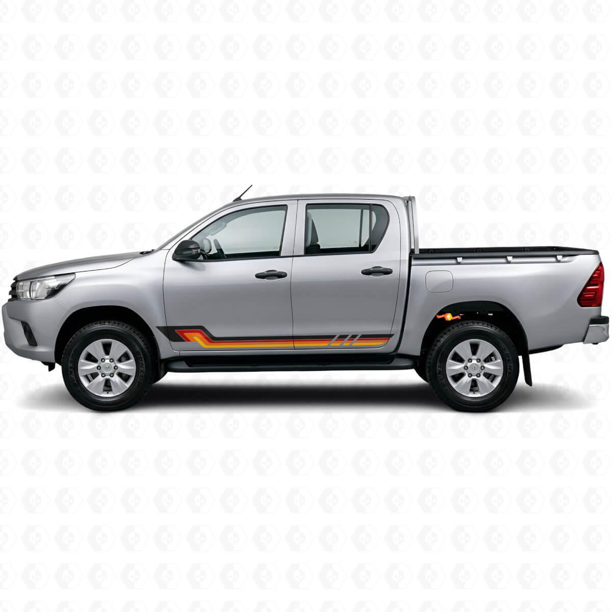 Vintage Style Side Stripes Vinyl Decal for Toyota Hilux 2015+