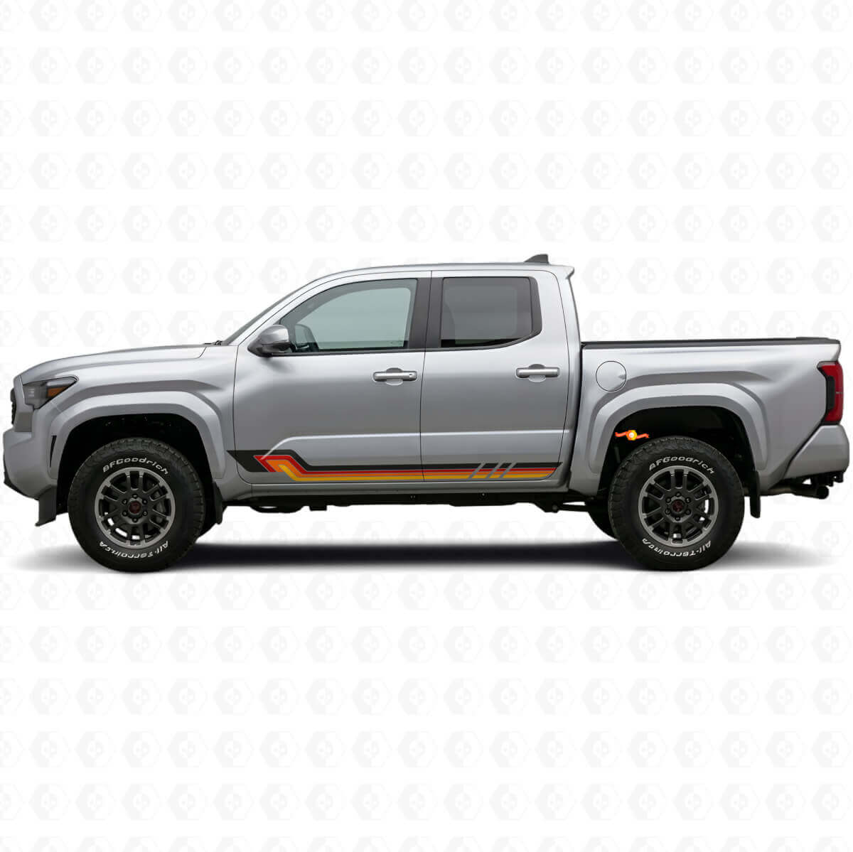 Vintage Style Side Stripes Vinyl Decal for Toyota Tacoma 2023+