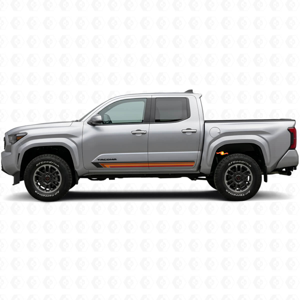 Vintage Straight Stripes Side Vinyl Decal for Toyota Tacoma 2023+