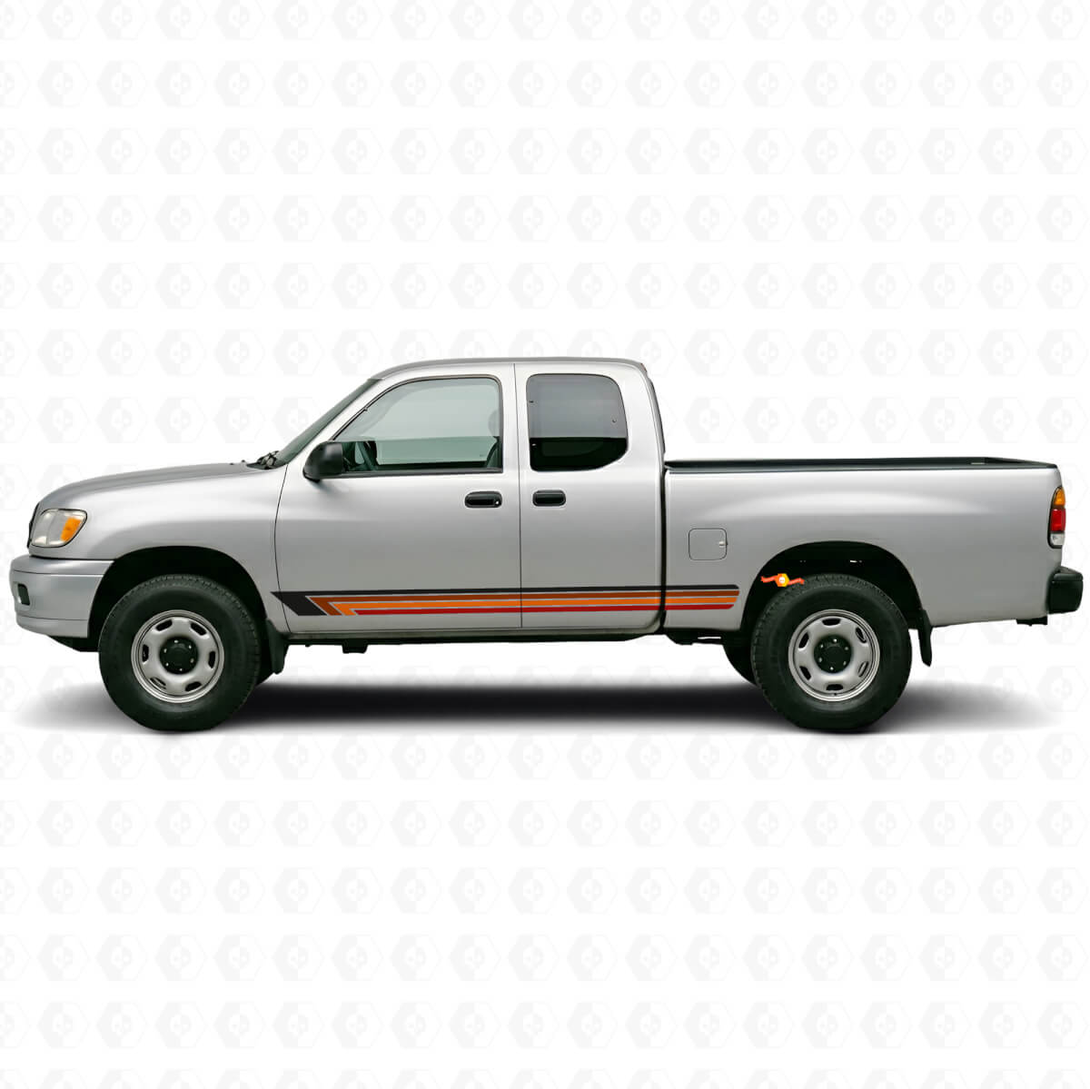 Vintage Straight Stripes Side Vinyl Decal for Toyota Tundra 1999-2006