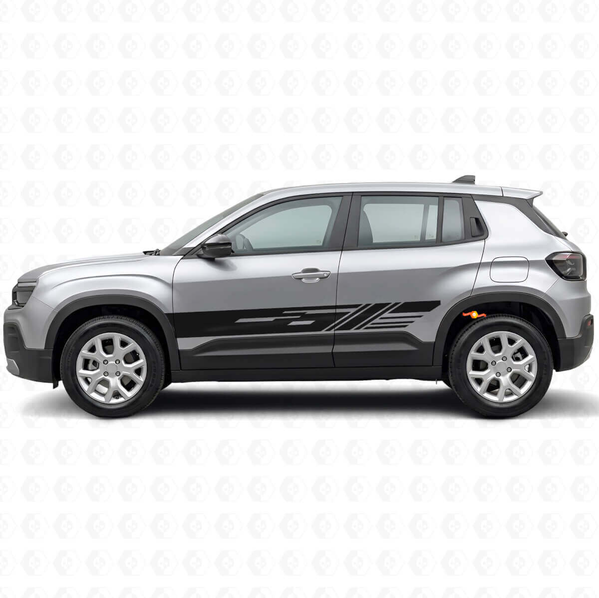 Decorated Side Stripes Vinyl Decal Kit for Jeep Avenger 2023+