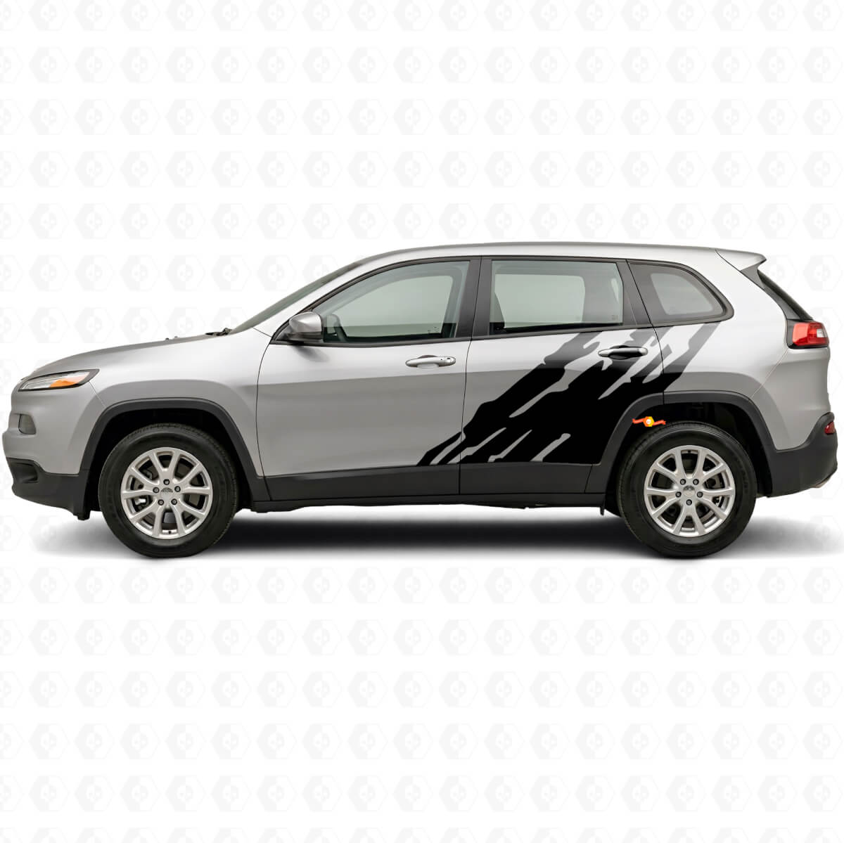 Mud Splash Graphic Side Vinyl Decal for Jeep Cherokee KL 2013-2023
