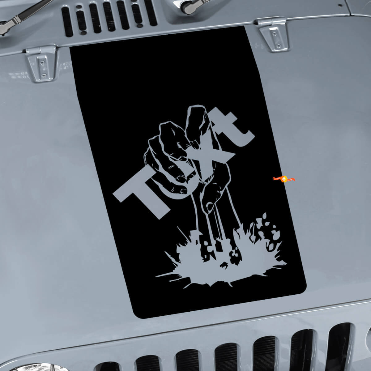 Zombie Hand Hood Vinyl Decal For Jeep Wrangler CJ YJ TJ JK