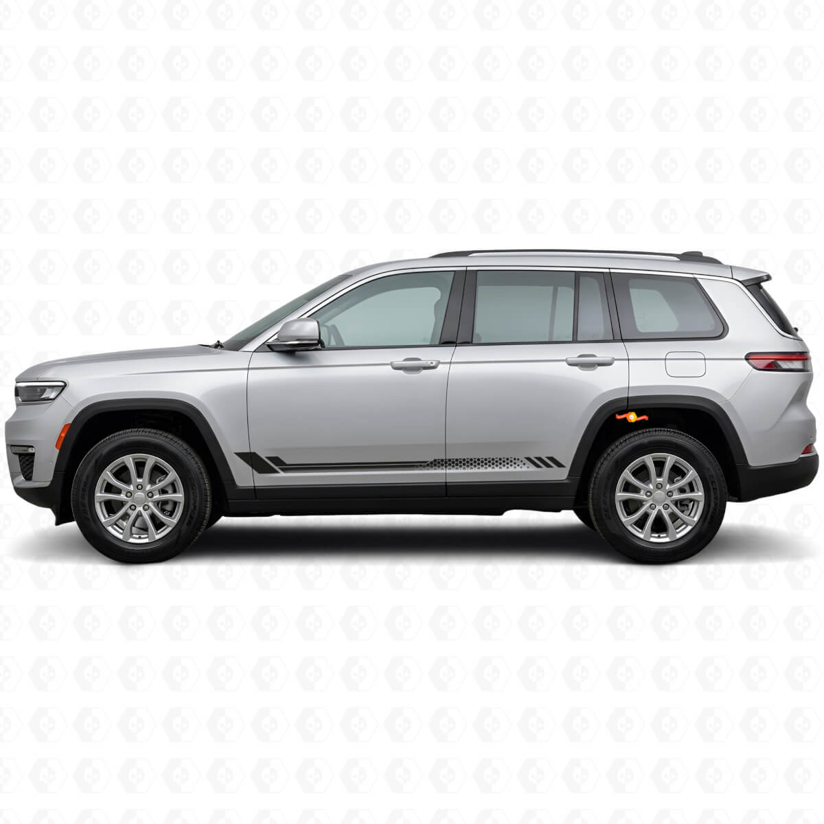 Honeycomb Stripes Side Vinyl Decal for Jeep Grand Cherokee 2021+