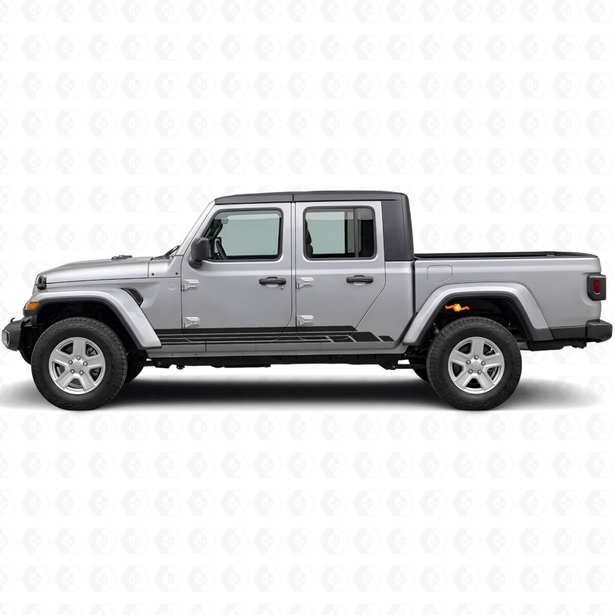 Curved Stripes Side Vinyl Decal Kit for Jeep Gladiator 2020+