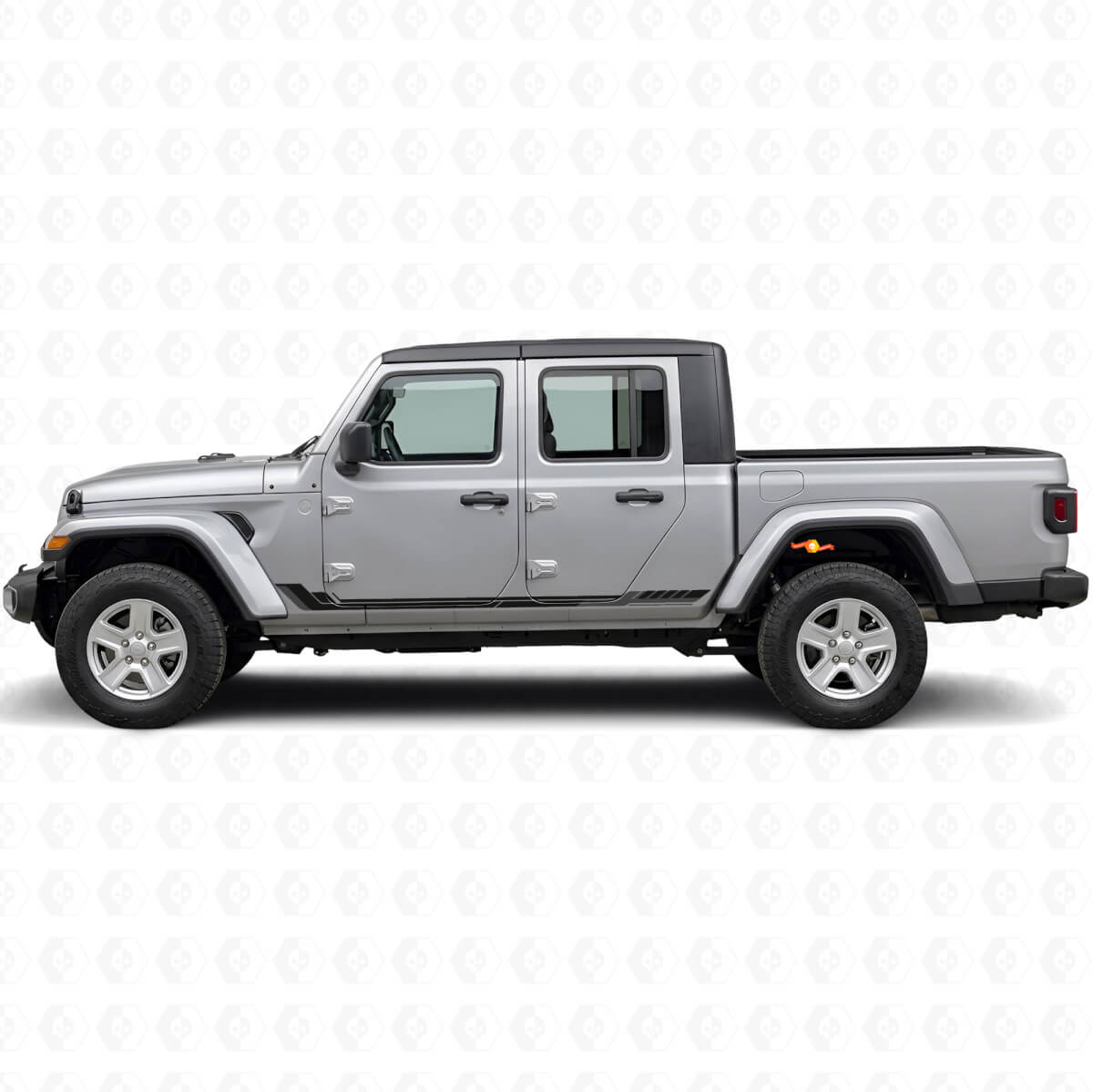 Racing Style Side Stripes Vinyl Decal for Jeep Gladiator 2020+