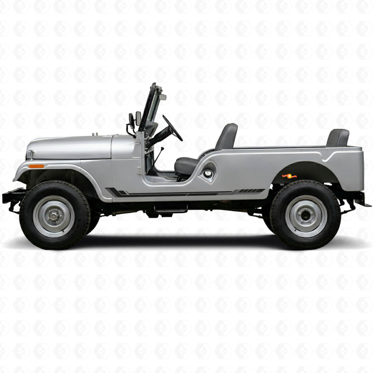 Racing Style Side Stripes Vinyl Decal for Jeep CJ-6 1955-1975