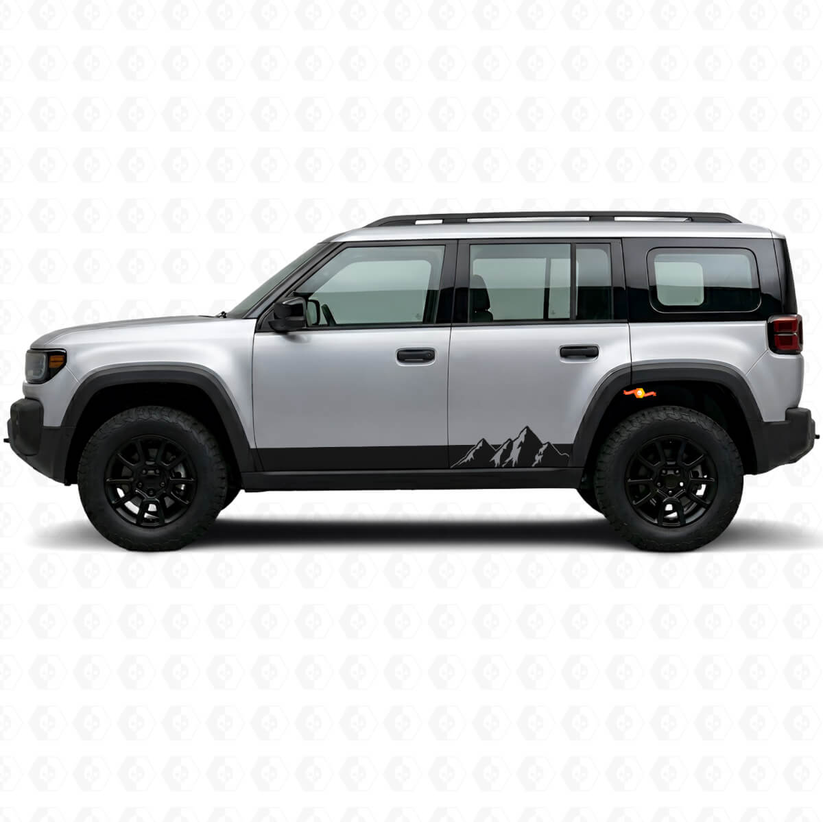 Mountains Wide Stripes Side Vinyl Decal for Jeep Recon 2026+