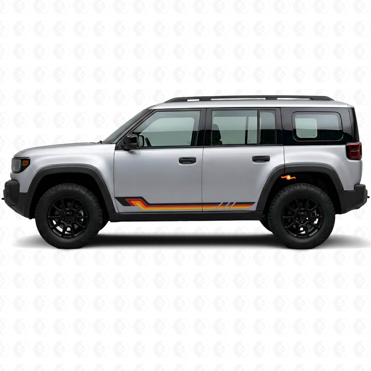 Vintage Style Side Stripes Vinyl Decal for Jeep Recon 2026+