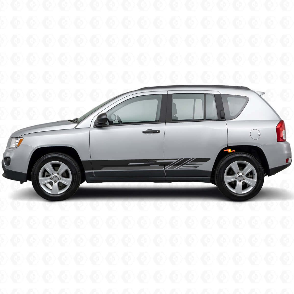 Decorated Side Stripes Vinyl Decal for Jeep Compass 2007-2016