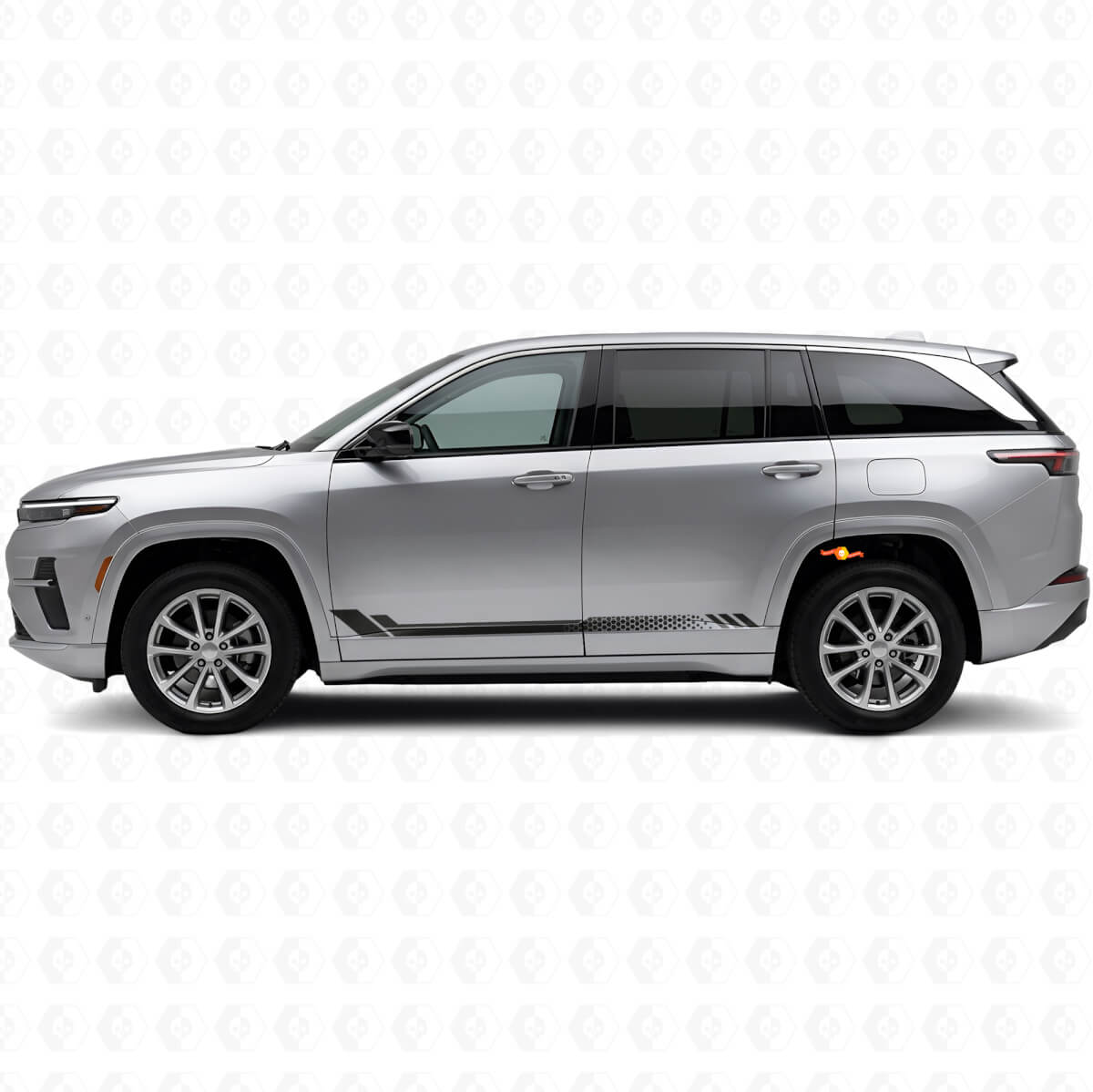 Honeycomb Stripes Side Vinyl Decal for Jeep Wagoneer S 2024+