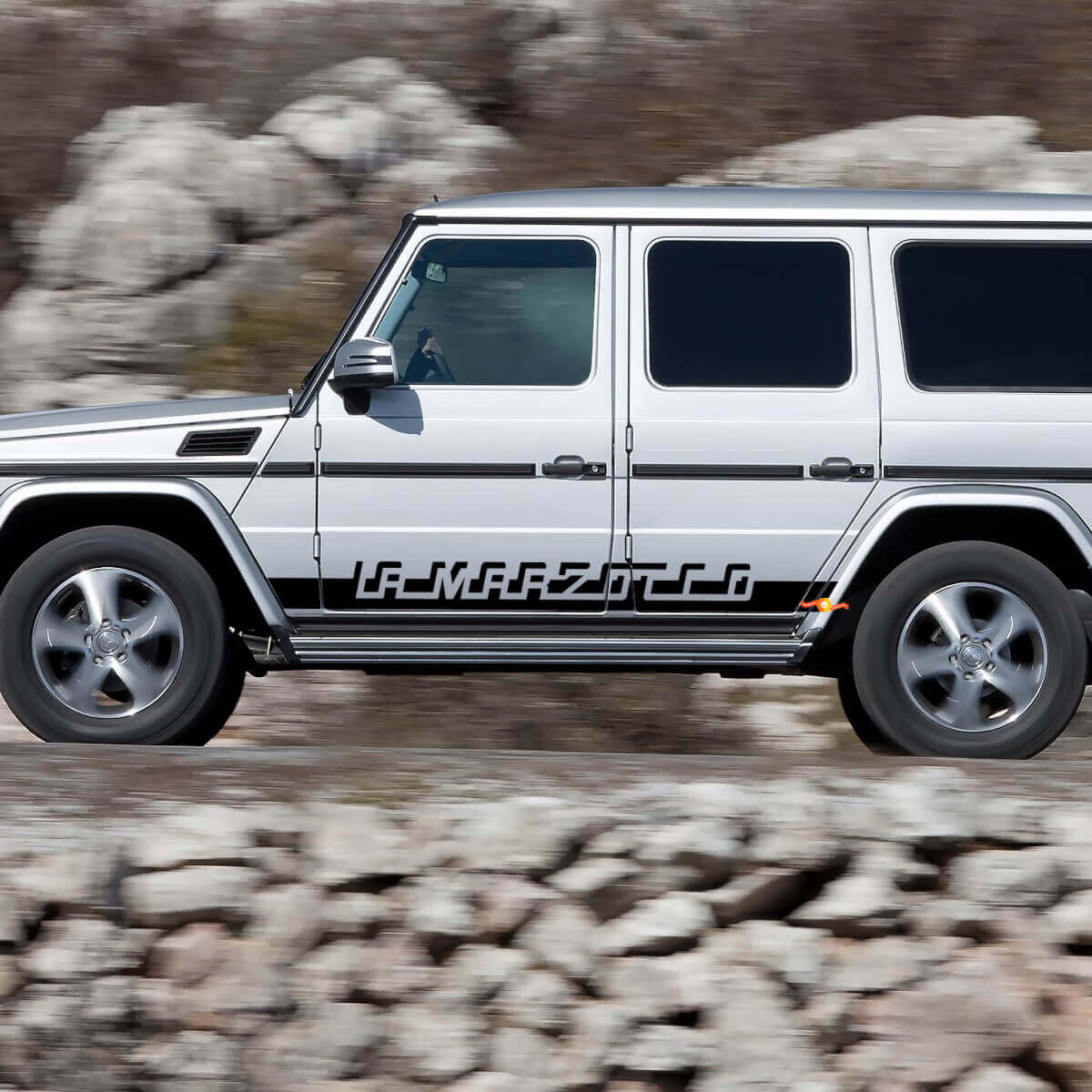 Custom Text Racing Stripes Side Vinyl Decal Sticker for Mercedes-Benz G-Class
