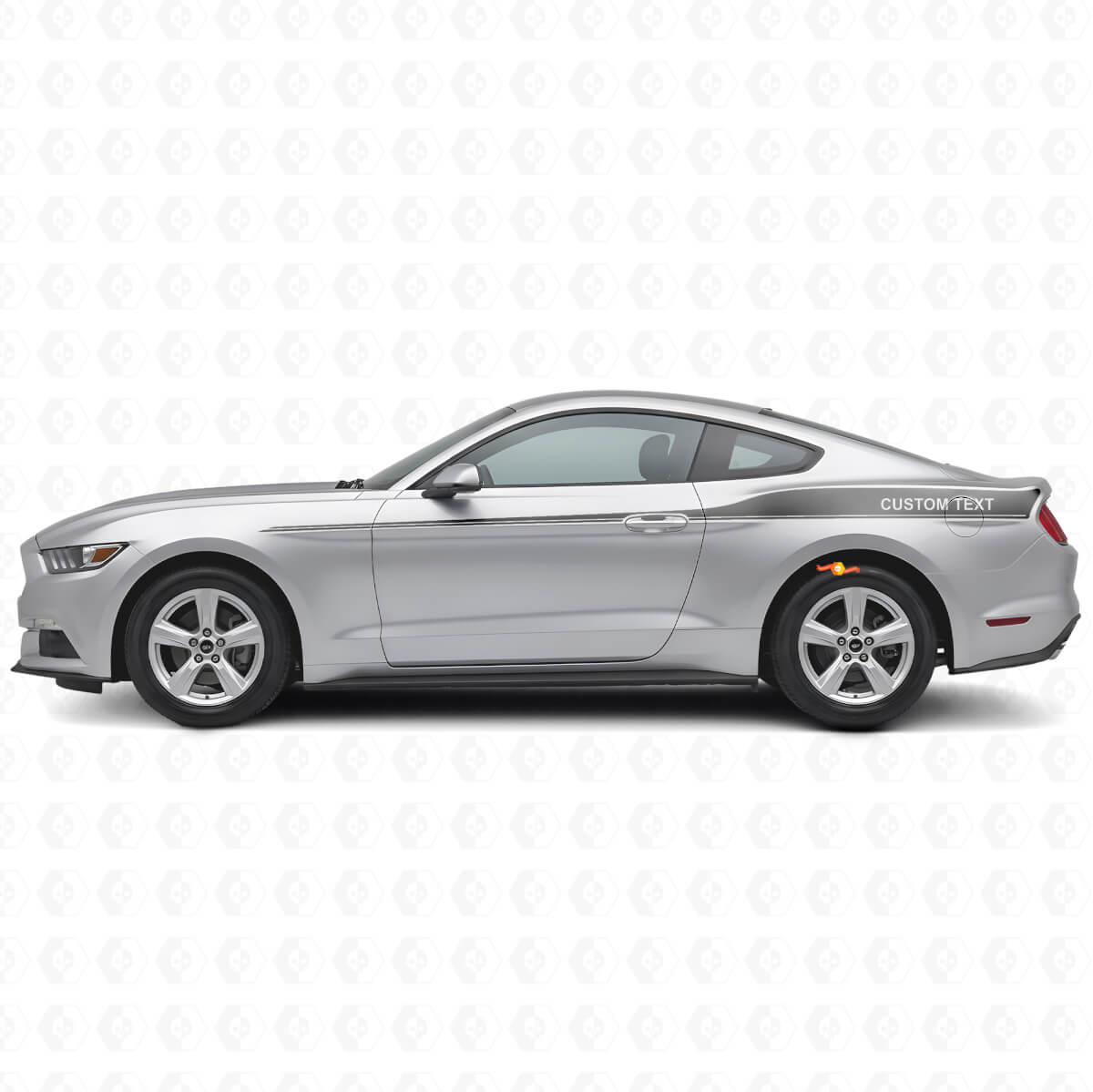 Decorated Custom Side Stripes Vinyl Decal Kit for Musclecar Mustang 2015-20