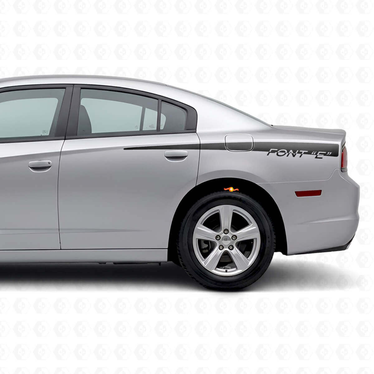 Custom Rear Side Stripes Vinyl Decal for Dodge Charger 2011-2014
