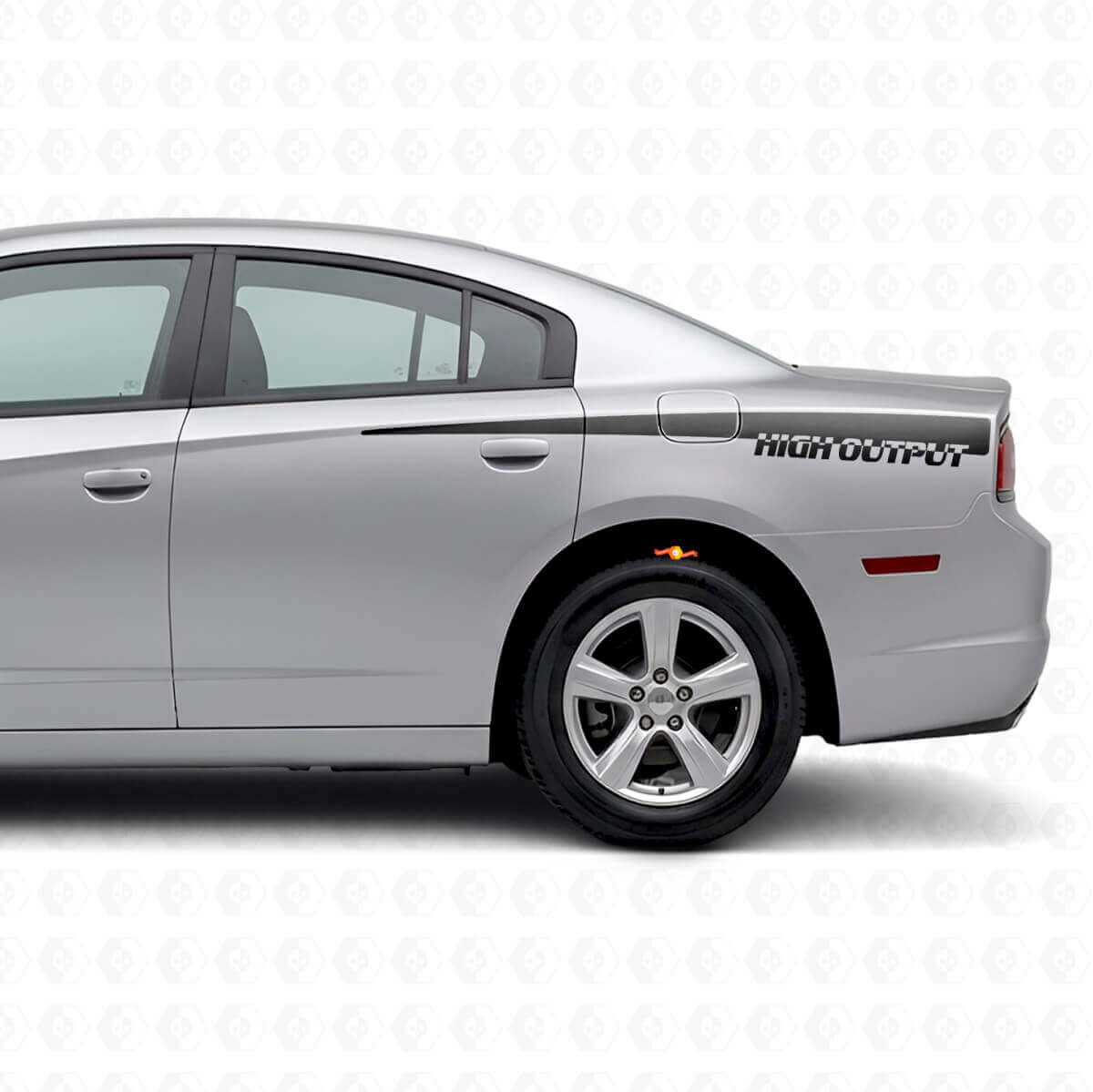 High Output Side Stripes Vinyl Decal for Dodge Charger 2011-2014