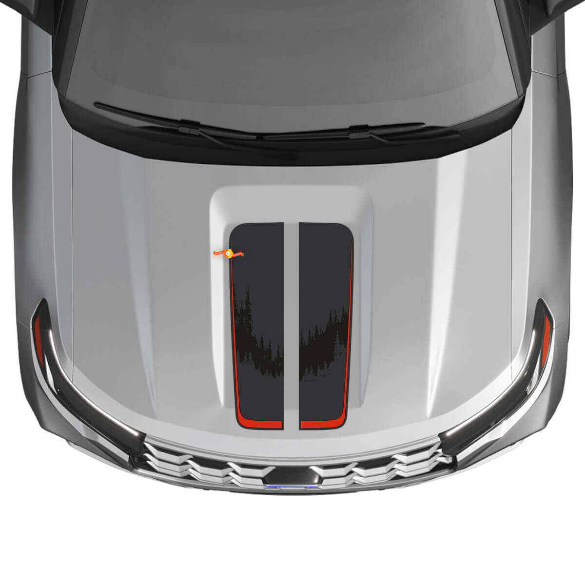 Double Hood Stripes Vinyl Decal Set for Musclecar Explorer ST1 2020-2026