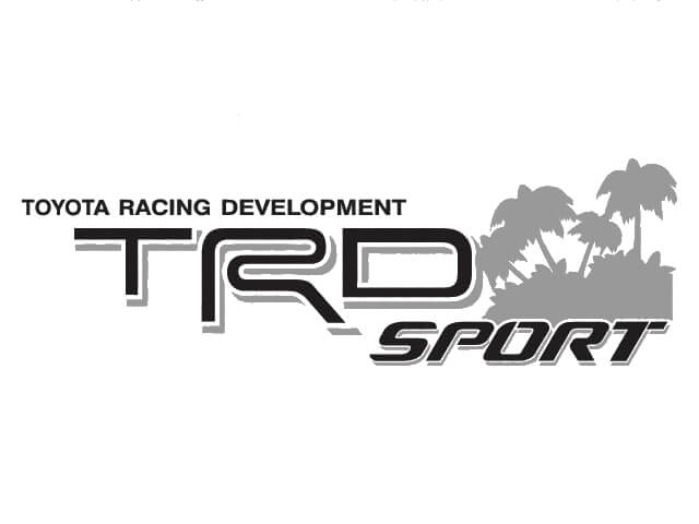 TRD Sport Beach Style Side Vinyl Decal Set for Toyota
