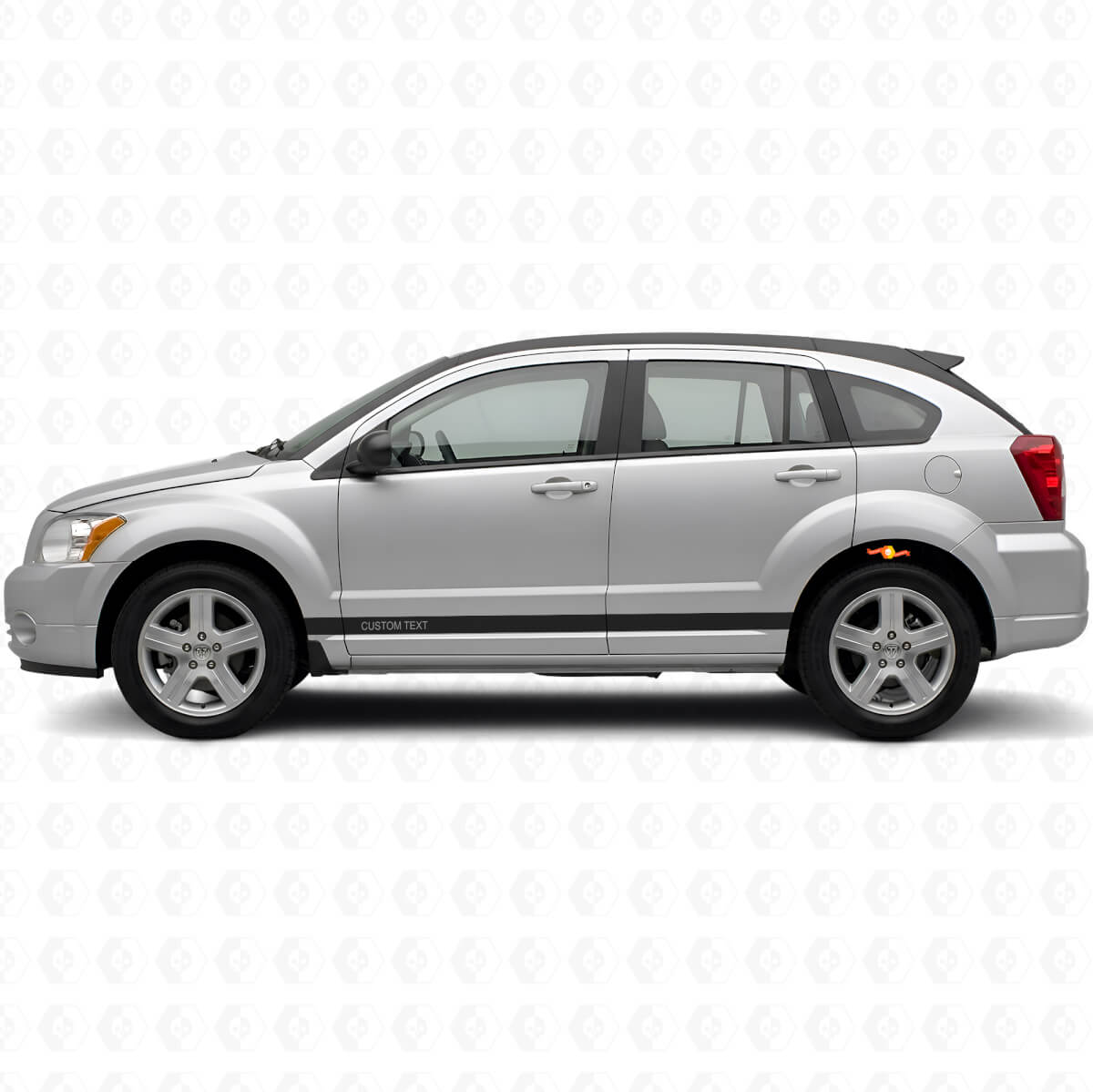 Custom Side Stripes Vinyl Decal Kit for Dodge Caliber 2007+