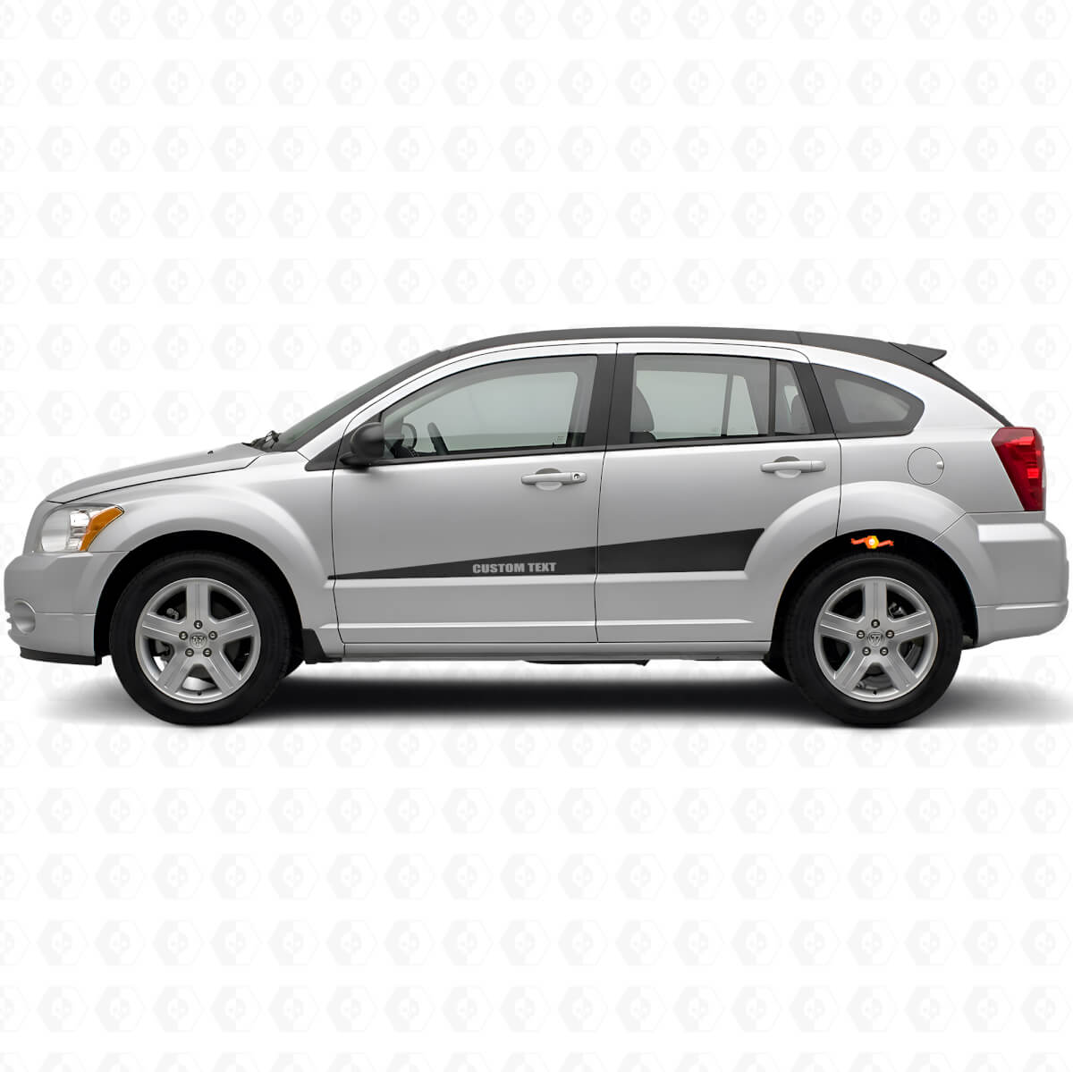 Custom Expanding Side Stripes Vinyl Decal Kit for Dodge Caliber 2007+